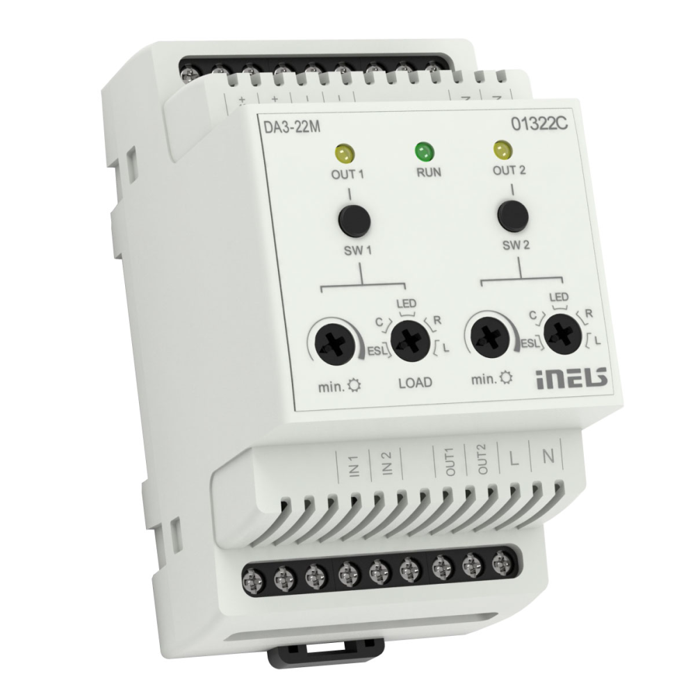 Universal dimming actuator, 2-channels DA3-22M