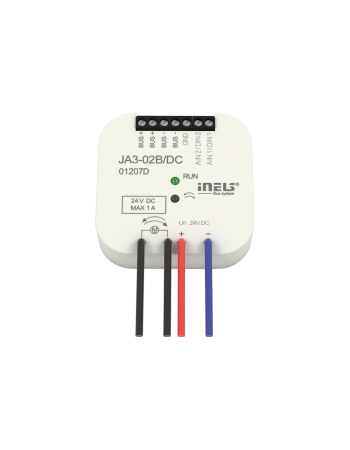 Roller (shutter) actuator, 2-channels JA3-02B/DC