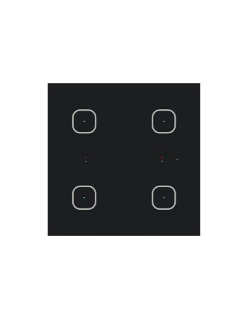 Glass switch button GSB3-40/B