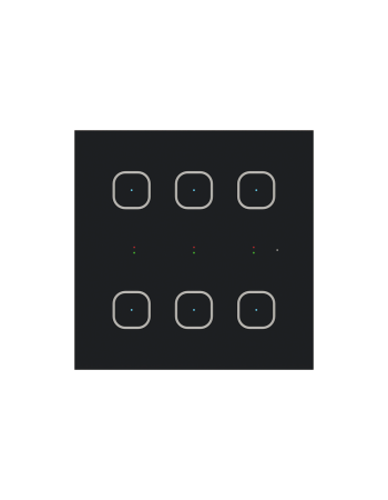 Glass switch button GSB3-60/B