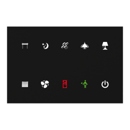 Glass Switch Panel GSP3-100/B